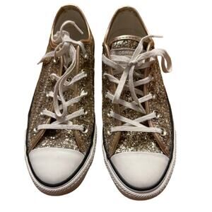 Converse Chuck Taylor All Star Gold Glitter Sneakers Wmn 6